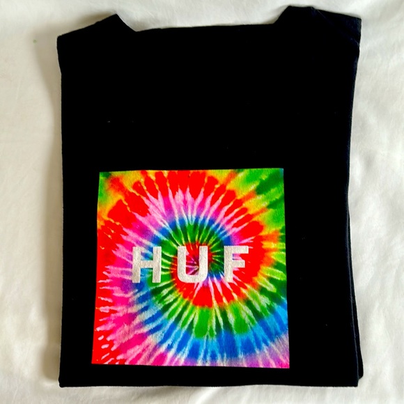 HUF NWOT Men’s Black Short Sleeve T-Shirt Size Medium - Picture 7 of 9